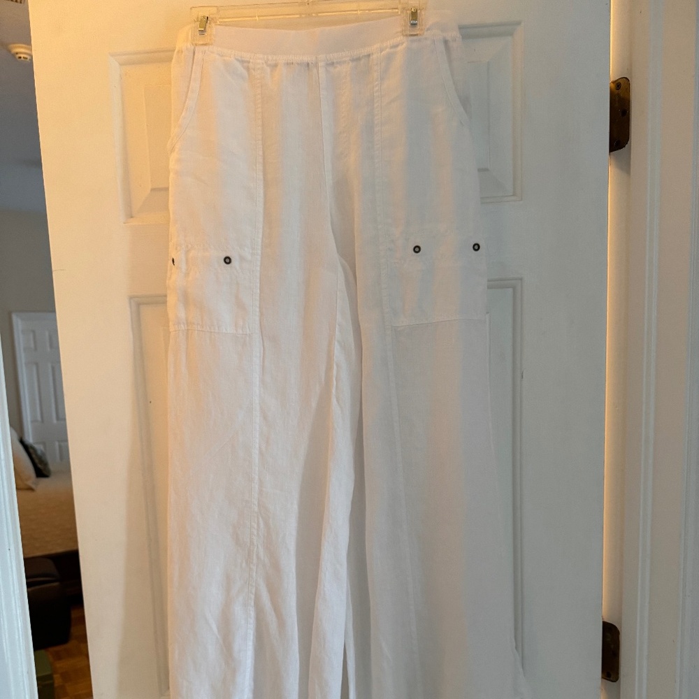 XCVI Linen Flare Pants